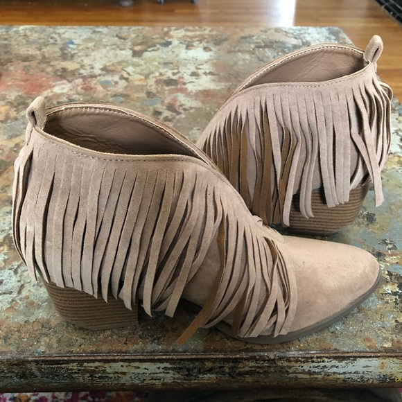 Fashion Beast Ankle Booties Faux Suede Slip On - Picture 2 of 8